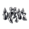 Double-Cap Cone Studs for DIY Punk Fashion