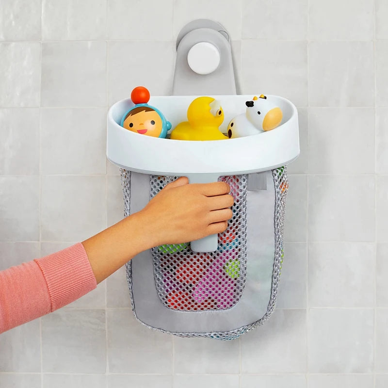 Hanging Mesh Bath Toy Storage with Quick-Dry Design
