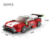 Supercar Model Building Block Kit