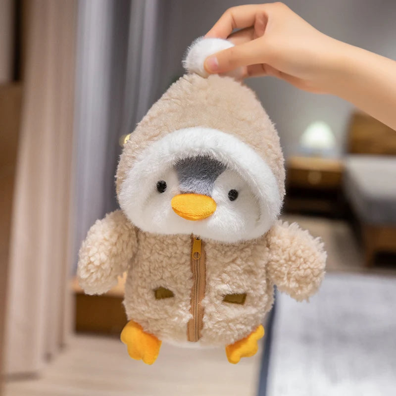 Adorable Kawaii Penguin Plush Toy with Hat and Scarf - 25cm Soft Stuffed Animal