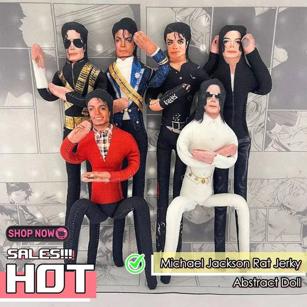 Colección de figuras de peluche Bendable con personajes de la serie, incluyendo Michael Jackson Rat Jerky Abs