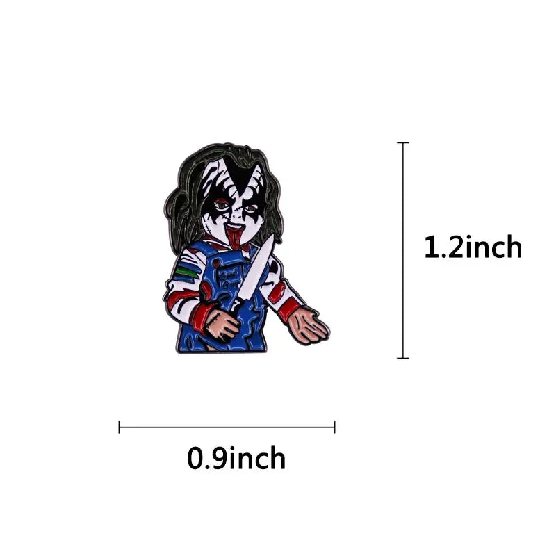 Chucky Horror Movie Enamel Pin