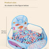 Foldable Kids Ball Pit with Basketball Hoop