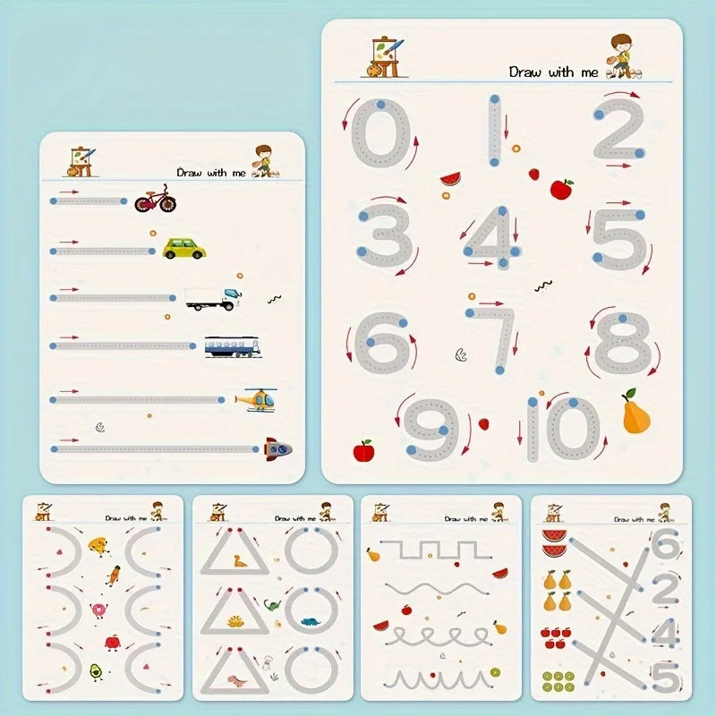 Reusable Pen Control Tracing Workbook for Toddlers