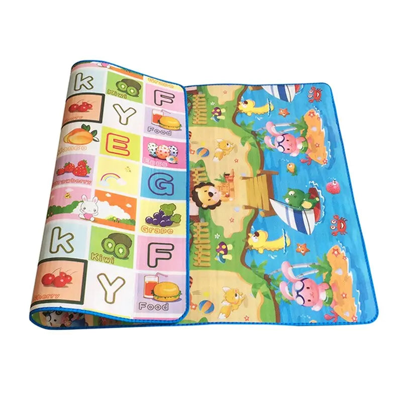 Double-Sided Educational Play Mat for Kids