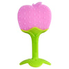 Strawberry-Shaped Silicone Baby Teether for Soothing Gums
