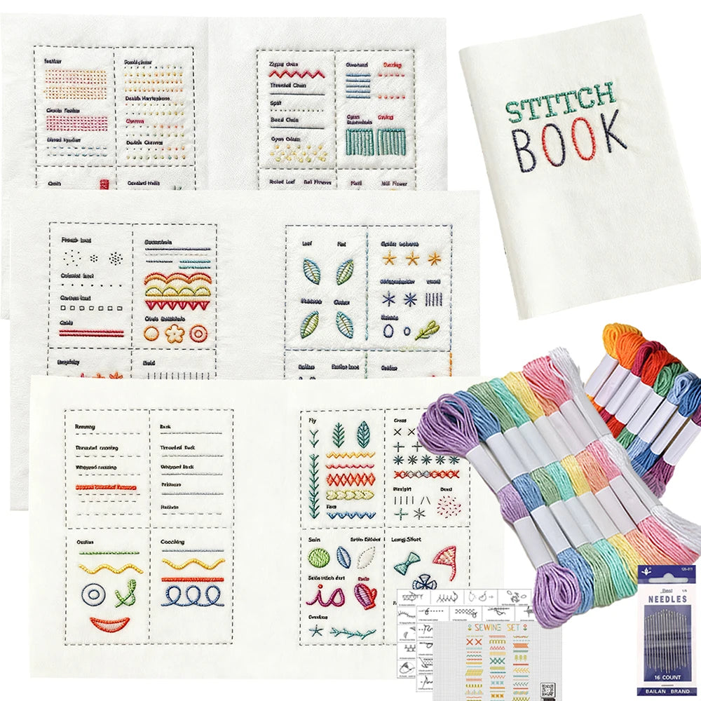 Hand Embroidery Stitches Guide Book for Beginners