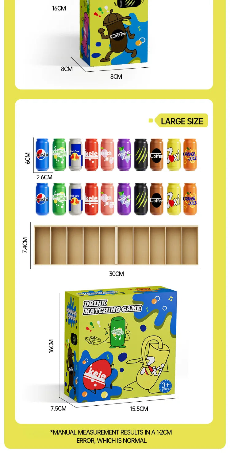 Bottle Guessing Logic Board Game – Memory & Reasoning Challenge