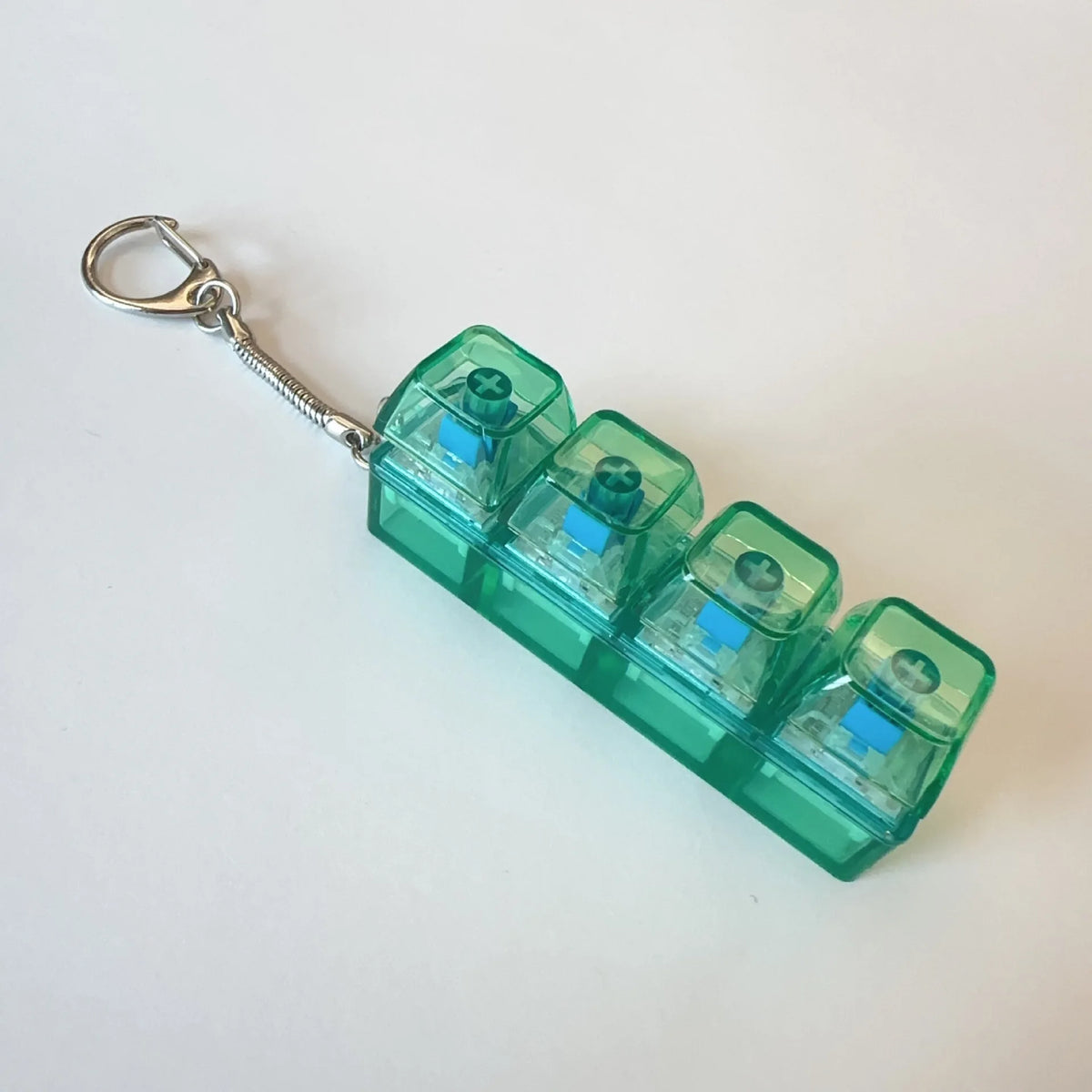 LED Crystal Keyboard Keychain Fidget Toy
