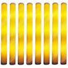 A pack of giant foam LED glow sticks in yellow and orange colors.