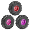 1/18 RC Crawler Metal Beadlock Wheel and Tire Set (4 pcs)