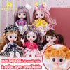 16cm Articulated Fashion Doll with Big Eyes and Dress-Up Outfit