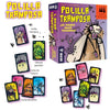 Box of Polilla Tramposa card game featuring illustrations and game components.