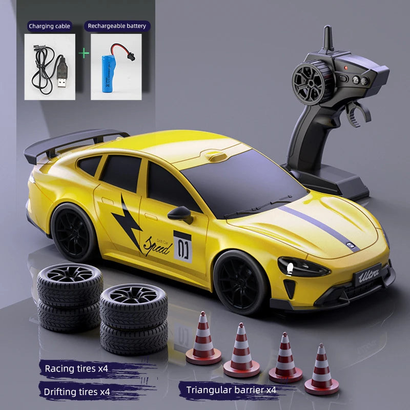 4WD High-Speed RC Drift Truck with LED Lights