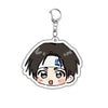 Acrylic keychain set featuring characters Isagi, Bachira, and Kunigami from Blue Lock