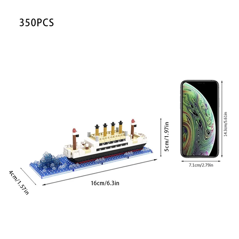 Titanic Cruise Ship Micro Building Blocks Set