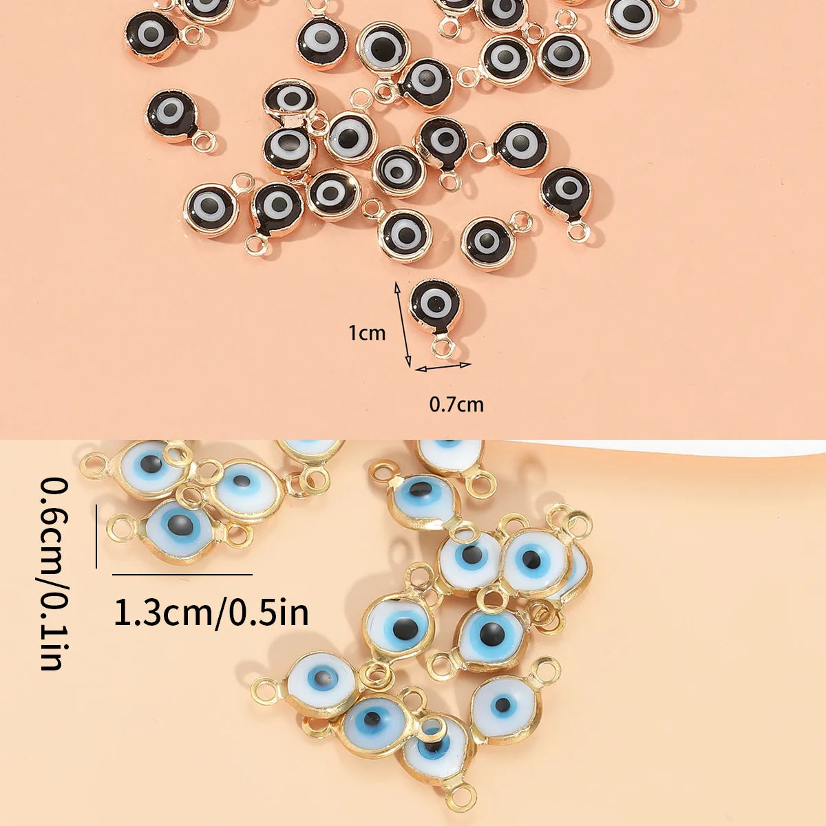 Evil Eye Charm Beads for DIY Jewelry Making