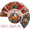 Kids' Foldable Ball Pit Play Tent with Storage Basket