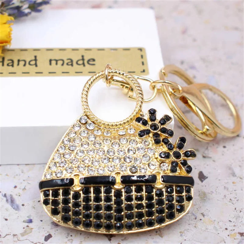 Crystal Rhinestone Handbag Keychain