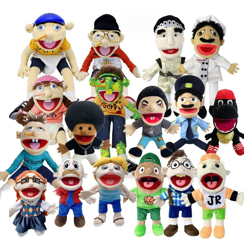 Jeffy Hand Puppet Toy – Soft Plush Zombie Boy Puppet