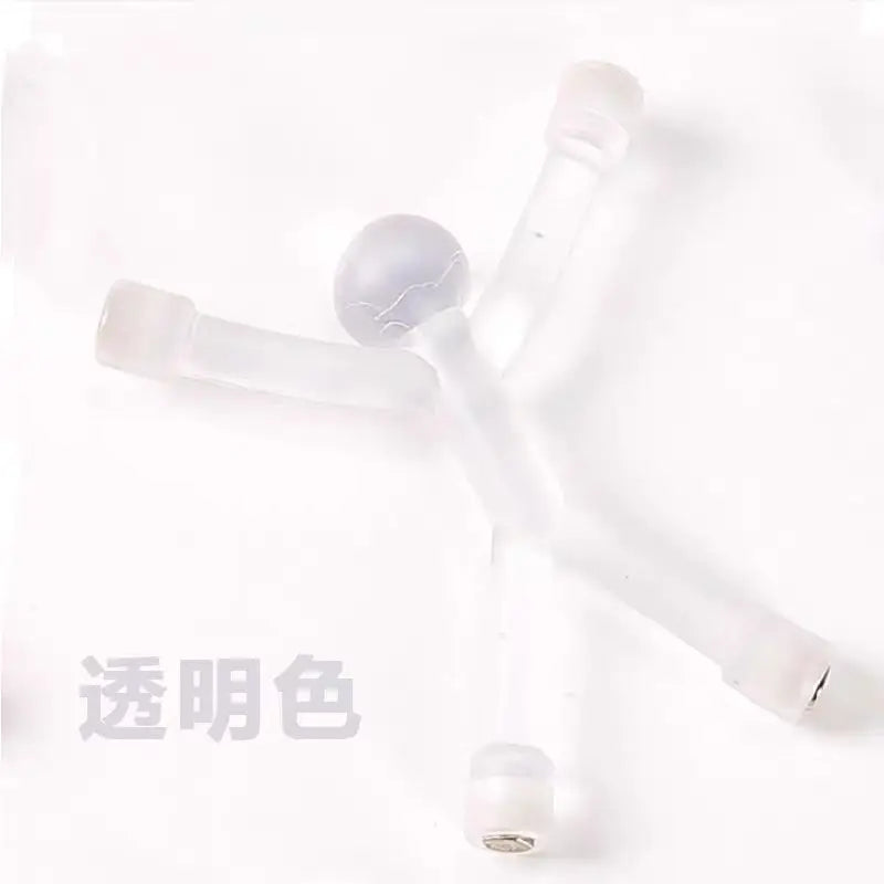 Clear magnetic humanoid toys with translucent components