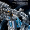 A close-up of a Shark MK electric water gun in the Ring version, showing its design and firing mechanism.
