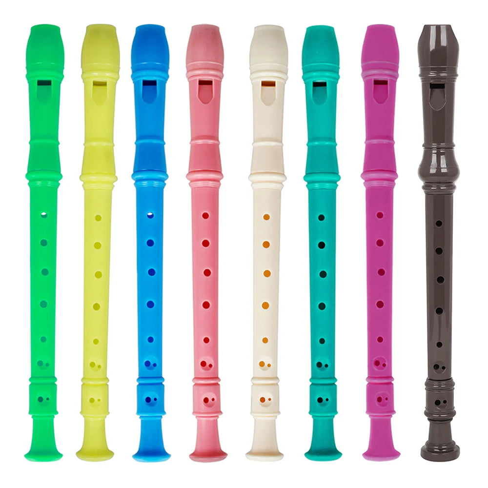 ABS Clarinet for Kids – 8-Hole Vertical Flute with Cleaning Stick