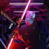 Telescopic Glow Sword with Music & Rotating Lights