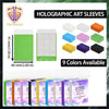 Holographic Heart-Shaped Card Sleeves (60-Pack) – Acid-Free Protectors for TCG & Collectible Cards