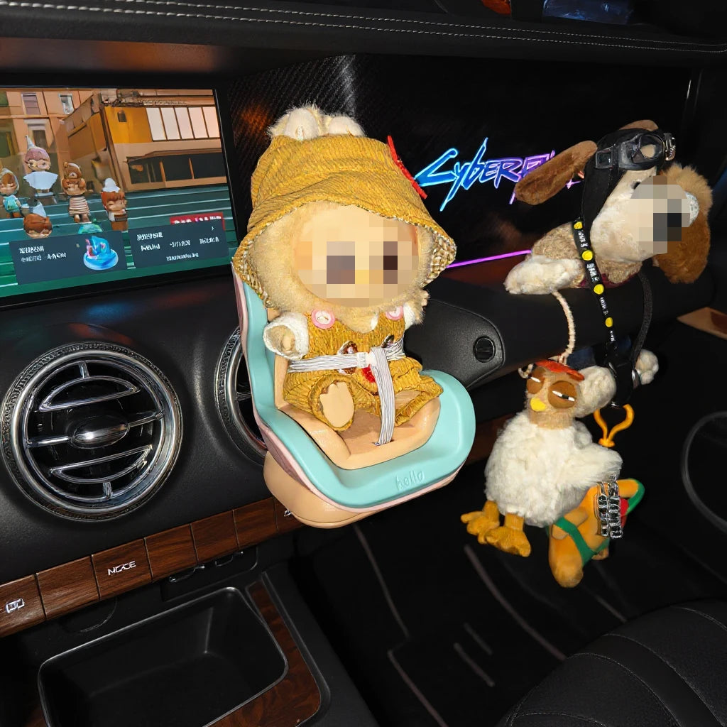 Labubu Car Seat Companion – Sitting Edition for Fans