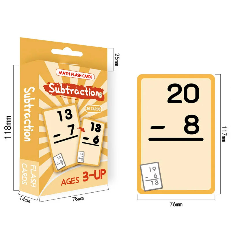 Erasable Math Practice Cards for Kids – Addition, Subtraction, Multiplication & Division