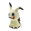 A soft plush toy of Mimikyu Pokémon featuring yellow and black coloration.
