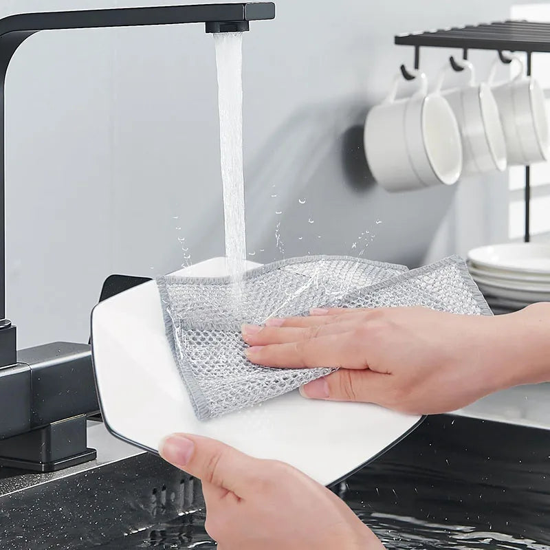 Non-Scratch Reusable Cleaning Pads for Pots, Pans & Surfaces
