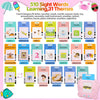 A set of 510 sight words learning flash cards organized by category, including letter, number, week, month, season, body, toy