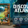 Self-assembly wooden book nook with touch-sensitive lights featuring an underwater miniature diorama.