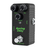 A black mini guitar effects pedal featuring Time, Mix, Repeat controls, an input jack, and a Truebypass switch.