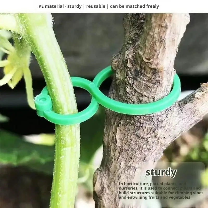 Garden Plant Support Clips (100-Pack)