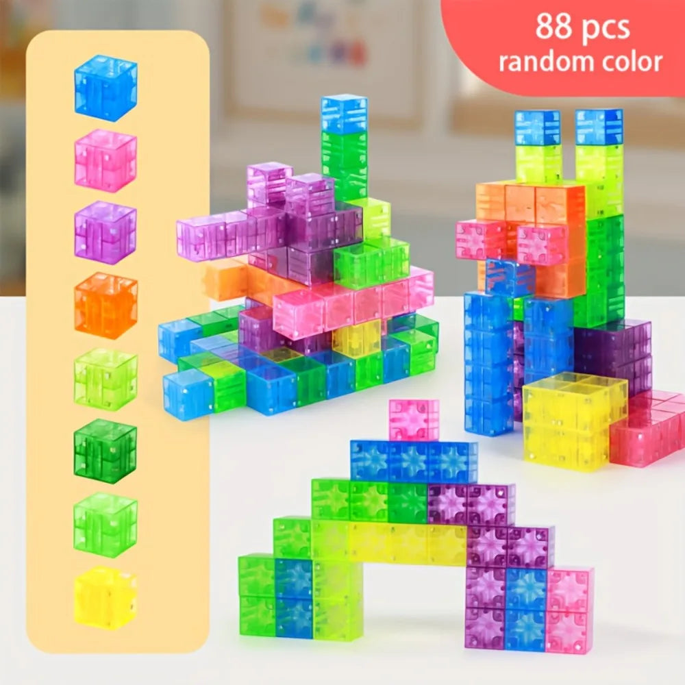 Magnetic Building Blocks – Colorful STEM Construction Set for Kids