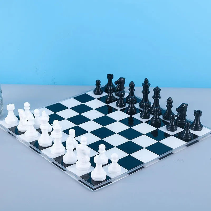 3D Chess Piece Silicone Mold Kit for Resin Casting and DIY Craft