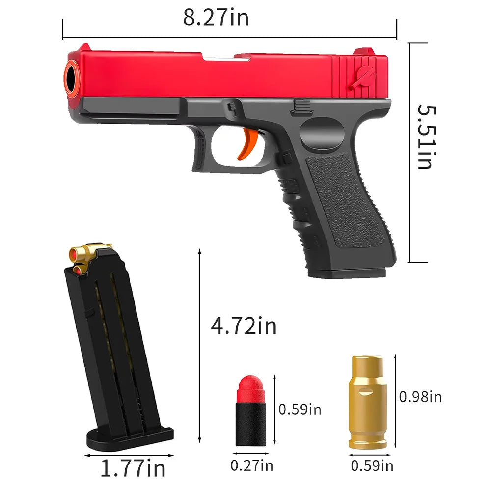 Foam Dart Blaster Toy Gun with Soft Bullets