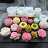 Rose & Peony Silicone Mold for Candle, Soap, and Resin Crafting