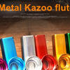 Silver Aluminum Kazoo with Vibrating Membrane