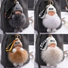Kawaii Plush Keychain with Sleeping Baby Design