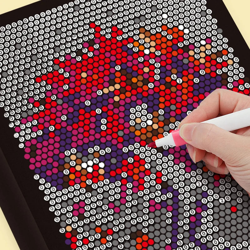 Mystery Mosaic Color by Number Coloring Book for Adults