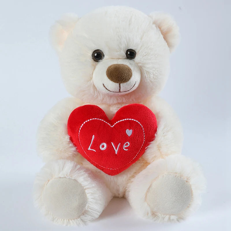 Heart-Shaped Teddy Bear Plush with Fairy Wings – 25cm