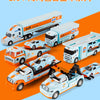1:64 Scale Die-Cast Trailer Truck with Container - Gulf Racing Edition