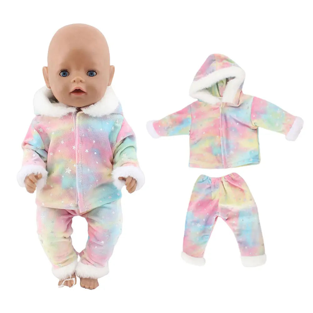 Cute 2-Piece Romper Outfit for 17-Inch Reborn Baby Dolls