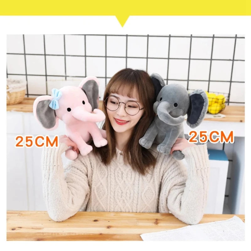 Soft Gray Elephant Plush Toy – Cuddly Stuffed Animal
