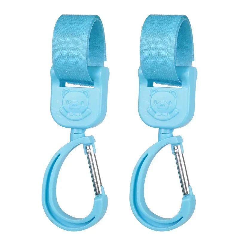 360° Rotating Stroller Bag Hooks – Universal Organizer for Baby Prams