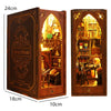DIY Miniature Book Nook Kit - Retro Wooden Dollhouse Shelf Decor